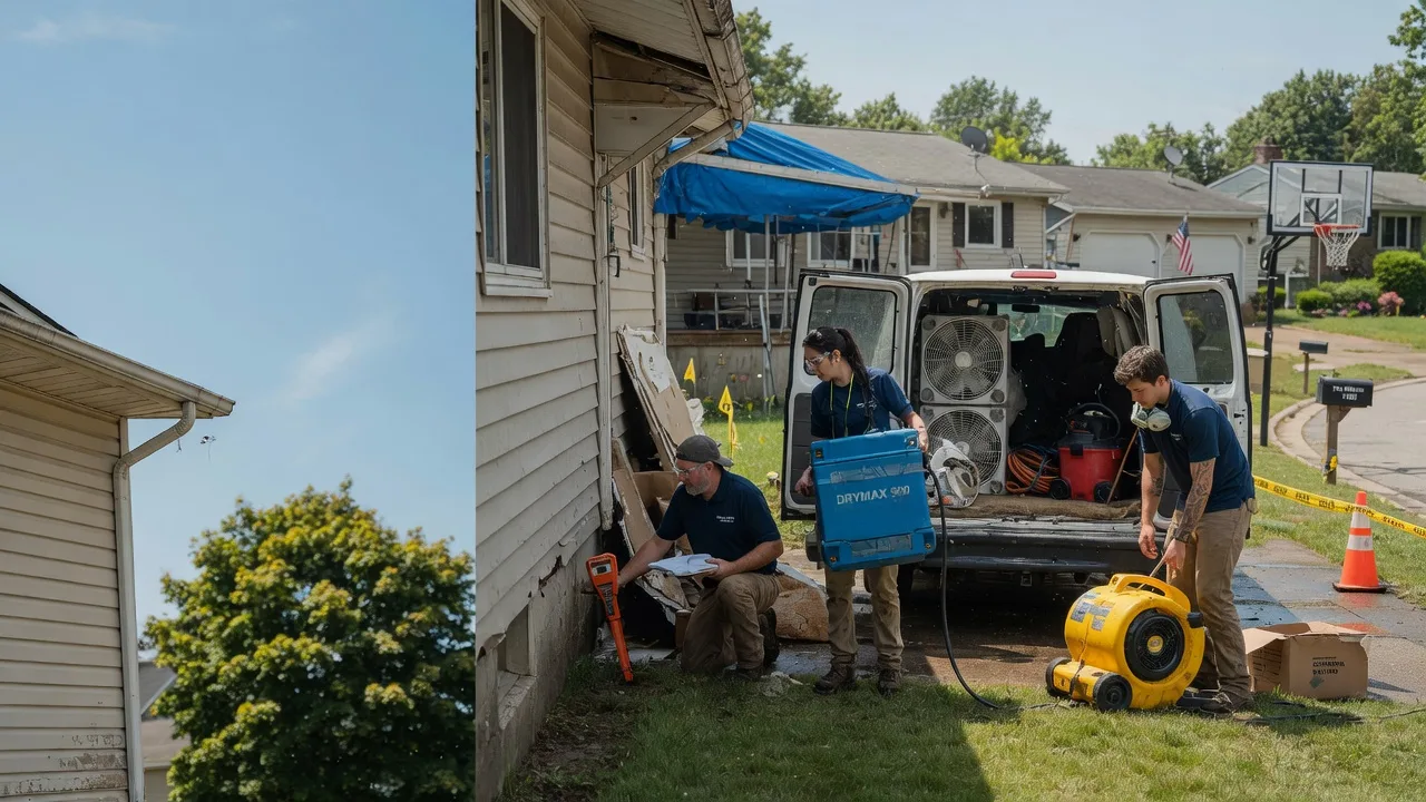 Ceiling Leak Cleanup in Krakow, WI near me